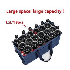 Sac fourre-tout utilitaire pliable, panier <span class=keywords><strong>de</strong></span> rangement pliable en tissu Oxford avec poignées pour le shopping, les pique-niques et les voyages - Product Image 6