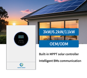 Système solaire hybride hors réseau VANYO 6KW avec sortie à onde sinusoïdale pure pour les systèmes d'énergie solaire domestiques 6KW 1.Batterie au lithium Fonction de relancement automatique - Product Image 4