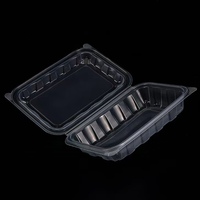 Boîtes d'emballage de pâtisserie beignet en plastique PET transparent Blister en plastique boulangerie suisse rouleau conteneurs à clapet