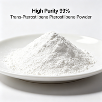 Poudre de Pterostilbène Trans-99% Haute Pureté pour l'Activation du Sirtuine, le Métabolisme et l'Anti-âge