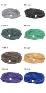 Turban à bouton de chimiothérapie pour femmes, <span class=keywords><strong>foulard</strong></span>, bonnet ample pour patients Cancer, bandana, 50 pièces, Q1111 - Product Image 6