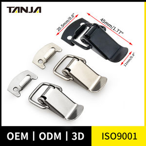 Custodia da imballaggio chiusura a levetta in acciaio inossidabile finitura lucida fibbia <span class=keywords><strong>hasp</strong></span> nichelato draw latch-hook design caricato a molla - Product Image 2