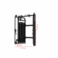 Máquina de Poleas Cruzadas Junshang con Doble Cable para Gimnasio y Equipos de Fitness Comerciales con Placas de Peso