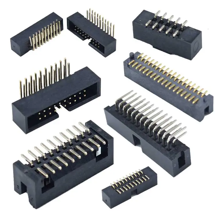 1.27 2.54 kutu başlığı Smt 2 * 8Pin 2Mm 8Pin çift sıra 180 derece 254Mm 40Pin 1.0Mm 1.27Mm 2.0Mm 2.54Mm zift kutusu başlık konektörü