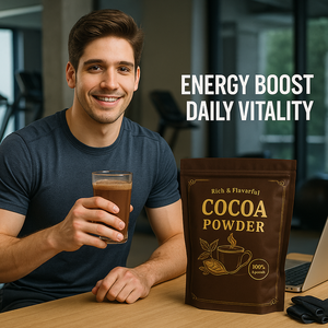 Complément Alimentaire en Poudre de Chocolat au Cacao à Base de Gentiane pour Adultes et Adolescents, Soutien Immunitaire, Saveurs Blanc/Noir/Lait, Dose de <span class=keywords><strong>5g</strong></span>, 500g par Bouteille - Product Image 4