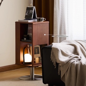 Offre Spéciale armoire <span class=keywords><strong>de</strong></span> <span class=keywords><strong>rangement</strong></span> en bois massif 360 Rotation étagère étagère d'angle en acier inoxydable salon meubles bibliothèques <span class=keywords><strong>CD</strong></span> supports - Product Image 4