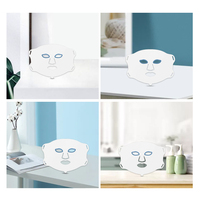 Masker Terapi Cahaya LED Sunlor SG-MSK dengan Bagian Leher Menampilkan Tujuh Mode Spektrum Warna untuk Rutinitas Kesehatan Harian.