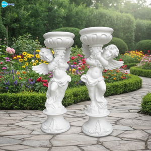 גן בעבודת יד משיש טבעי צנצנת פרחים ילדים מטעים מלוטש פארק עיצוב עכשווי מודרני - Product Image 5