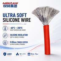 Câbles électriques souples en silicone AWM 3135 16awg 14awg 12awg 10awg 8awg en cuivre avec isolation en caoutchouc silicone résistant à la chaleur