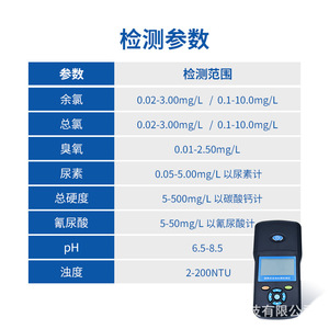 Analyseur de qualité de l'eau portable Huankai pour piscines, sources chaudes et parcs aquatiques - Product Image 5