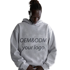 Sweat à capuche unisexe en molleton de coton vintage de haute qualité, coupe oversize, motif 3D, manches classiques, pour automne-hiver - Product Image 1