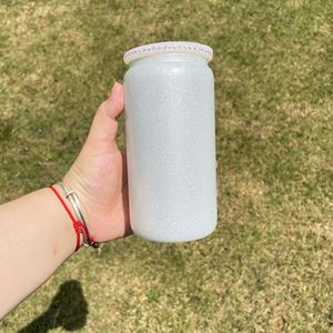 High Quality Reusable Multicolored Bling Rhinestone Replacement <b>Mason</b> <b>Jar</b> <b>Lids</b> <b>With</b> Straw Hole for 16oz Glass Can Cups and Mugs - Product Image 5