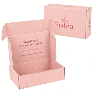 Caja de Envío para Ropa, Embalaje Personalizado para Comercio Electrónico, Caja de Cartón Corrugado Tipo E con Tapa Superior, Fabricante Personalizado - Product Image 5