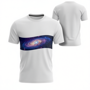 T-shirt personalizzata per il Giorno dell'Australia con stampa bandiera australiana e galassia, croce del sud, girocollo unisex, manica corta, abbigliamento promozionale per adulti - Product Image 3