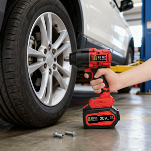 Clé à <span class=keywords><strong>choc</strong></span> électrique sans fil YaJin à trois vitesses réglables, couple élevé, fonction d'impact, pour la réparation et le démontage de véhicules - Product Image 1