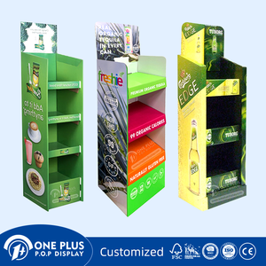 Chất lượng cao các tông sóng hiển thị đứng bán lẻ sàn hiển thị đứng tùy chỉnh uống bia rượu chai nước Rack hiển thị - Product Image 5