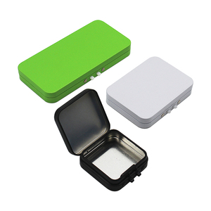 Bán Buôn Cấp Thực Phẩm Có Thể Tái Chế Kín Nhỏ Cán Con Chịu Mài Mòn Bản Lề Nắp Với Nút Bấm Khóa Kim Loại Hộp Cho Thuốc Bạc Hà - Product Image 5