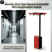 Robot d'extinction d'incendie automatique haute sensibilité et haute vitesse Jiu Min Bird, agent Novec 1230 pour salle serveur et centre de données de précision
