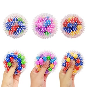 Fast Delivery Funisolutions Colorful <b>Silicone</b> Sensory <b>Beads</b> Stress Ball Fidget Toy Ball-in-the-Ball Venting Squishy Toy 14+ - Product Image 2