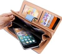 Dompet Wanita Panjang Desain Daun Berongga Trendi 2025, Dompet Koin Kancing Elegan, Tas Clutch Wanita Modis