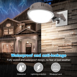 Applique murale LED en aluminium Barn Light 150W 80W 50W IP65 avec capteur de lumière, lampe de traversée pour jardin moderne, garage, cour extérieure - Product Image 6