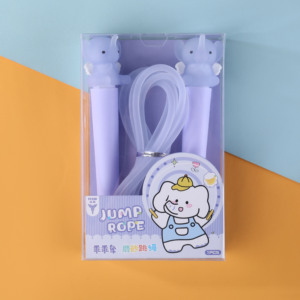 Usine directe Mini astronaute forme style neutre corde à sauter étudiants mignon espace silicone signature corde à sauter - Product Image 5