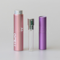 Flacon de parfum rechargeable de luxe en aluminium, format poche, en forme de rouge à lèvres, pour emballage de parfum