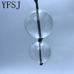 Perle Anali in Vetro Borosilicato da 50mm, Palline Vaginali, Plug <span class=keywords><strong>Anale</strong></span>, Massaggiatore Trasparente in Cristallo per Donne, Modello LZ4050 230g, Marca YFSJ - Product Image 3