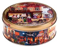 Boîte de rangement en métal pour biscuits, chocolats et bonbons, avec couvercle, emballage personnalisé, vente en gros