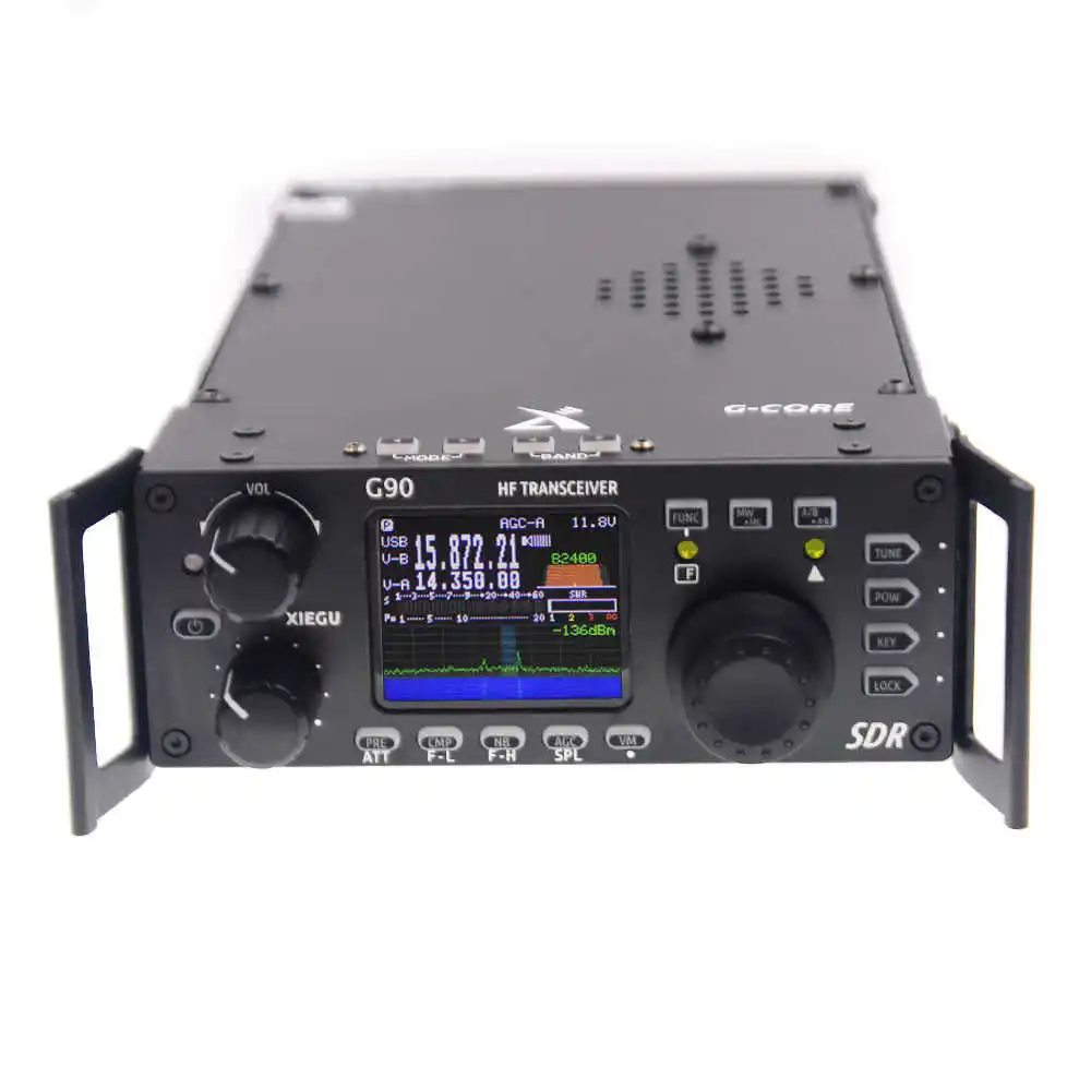 Sıcak satış Xiegu G90 el kısa dalga amatör radyo alıcı-verici 20W 0.5-30MHz SDR çin'den