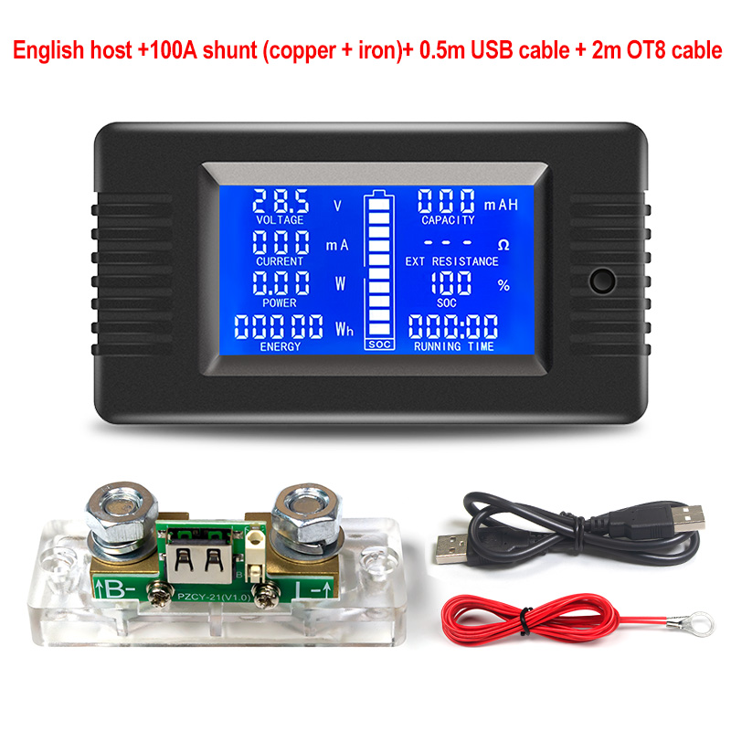 100A +0.5m USB+OT8 cable