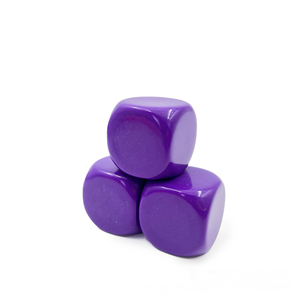 Dados Cuadrados Grandes de 30 mm, Colores Opacos, en Blanco, para Juegos, Esquinas Redondeadas, Hechos de Material Acrílico - Product Image 5