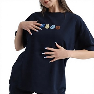Camiseta de Algodón Sólido Ever Glow para Mujer, Talla Grande, con Bolsillo, Cuello Redondo, Casual, Manga Larga, Ecológica, de Secado Rápido - Product Image 1