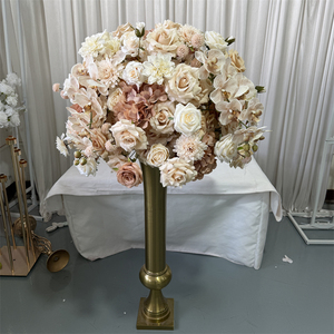 IFG 2026 Impresionante Diseño Floral Otoñal para Bodas, Arreglo de Flores Artificiales en Color Marrón Geige para Decoración de Eventos de Boda - Product Image 1