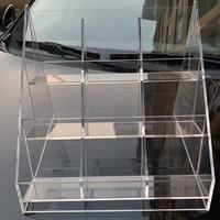 Support d'affichage en acrylique personnalisé, boîte de rangement transparente à plusieurs niveaux pour CD