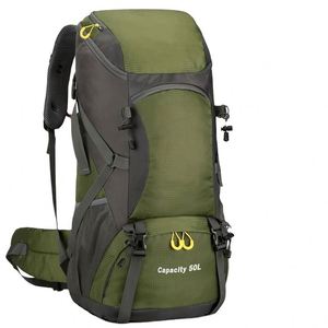 Échantillon gratuit Sac à dos de camping ultraléger résistant à l'usure Sac d'escalade Randonnée d'une journée Sac à dos en nylon 50L Personnalisé - Product Image 1