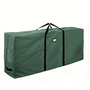 Sac de rangement pour sapin de Noël en tissu Oxford 600D, anti-poussière, imperméable, avec poignées renforcées et double fermeture éclair - Product Image 2