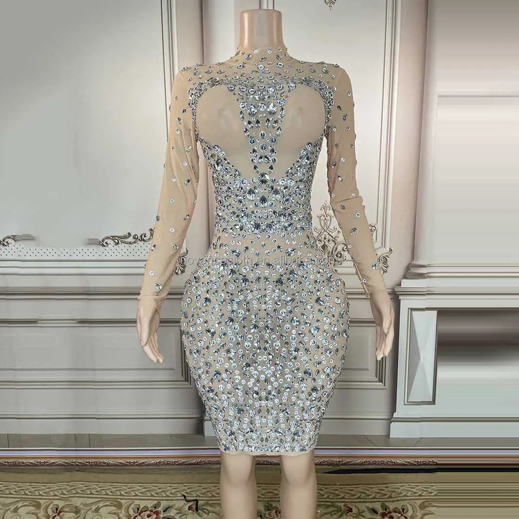 Novance-vestidos de noche de boda Y2636 para mujer, tiendas en línea, diamantes de imitación, cumpleaños, 2022