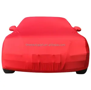 Hochwertige Auto bekleidung Satin Elastic Car Cover Wind dichter Hagel Wasserdichter Sonnenschutz Four Seasons Universal Cover