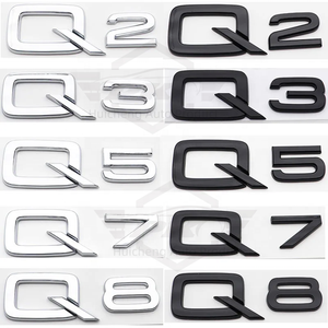 Nouveau Style Voiture Arrière Coffre Emblème Lettre Autocollants Badge pour <span class=keywords><strong>Audi</strong></span> Q2 Q3 Q5 Q7 Q8 TT <span class=keywords><strong>A3</strong></span> A5 A6L A7 A4L A8L Quattro 35 45 55 TFSI - Product Image 1