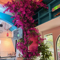 ZZLTY Guirlandes artificielles 3D de bougainvilliers, fausses guirlandes florales pour aménagement de murs fleuris