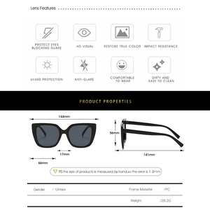 Prêt à expédier nouveau européen américain à la mode grand cadre lunettes de soleil transfrontalières femmes mode lunettes de soleil mode femmes lunettes de soleil - Product Image 3