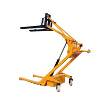 Gabelstapler mit gebogenem Arm, tragbarer elektrischer Gabelstapler mit gebogenem Arm, Stapler kran, kleines Paletten handhabung fahrzeug