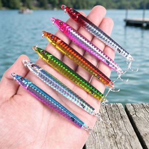 Señuelo de pesca de jigging luminoso de metal con plomo para pesca de calamar de agua salada, 160G, 200G, 250G, 300G, venta al por mayor - Product Image 3