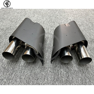 700ท่อไอเสียสไตล์ R ท่อคาร์บอนไฟเบอร์เคลือบด้านสำหรับ Mercedes Benz W464 G63 2019-2024 - Product Image 3