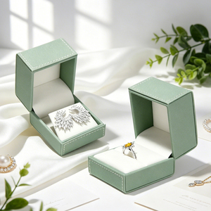 Custom Logo Jewelry Gift <b>Box</b> Ring <b>Earring</b> Bangle Pendant Packaging <b>Box</b> For Confession Proposal Retail Shop Use - Product Image 3