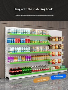 Estante de Exhibición Comercial Grande, de Doble Cara y Multicapa, Blanco, para Supermercados, Tiendas de Conveniencia, Farmacias, Papelerías y Aperitivos - Product Image 4