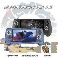 Pour la console de jeu portable Anbernic RG556, écran de 5,48 pouces, Android 13, joystick Hall, lecteur de jeux vidéo rétro pour PS2, Wi-Fi