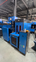 Máquina Sopladora de Botellas PET Semiautomática Controlada por PLC de la Mejor Calidad, Fabricada en China, con Moldeo por Soplado y Estirado, Garantía de 3 Años