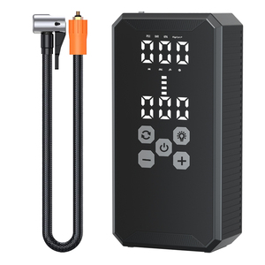Bomba de Aire Inteligente para Automóvil con Arrancador de Emergencia, Inflador de Neumáticos Portátil de 16V con Pantalla Digital, Función de Apagado Automático - Product Image 1